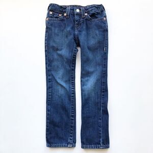 True Religion blue straight leg jeans EUC 6Y